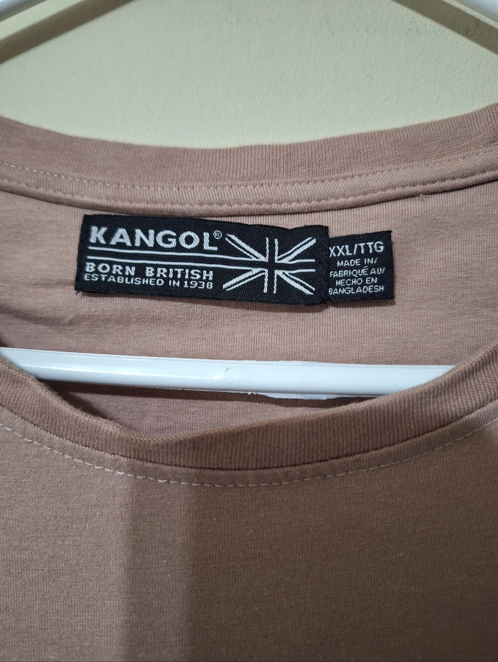 Kangol Dusty Rose Soft Cotton Modal Crewneck T-Shirt XXL Fits L/XL - Picture 3 of 8